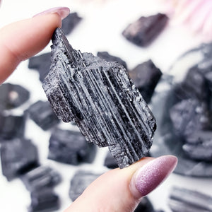 Black Tourmaline Raw pieces