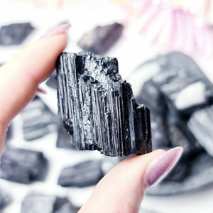 Black Tourmaline Raw pieces