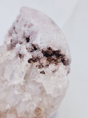 Pink Amethyst Geode Moon #3