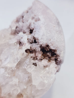 Pink Amethyst Geode Moon #3