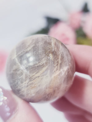 Black Moonstone with Sunstone #BM1