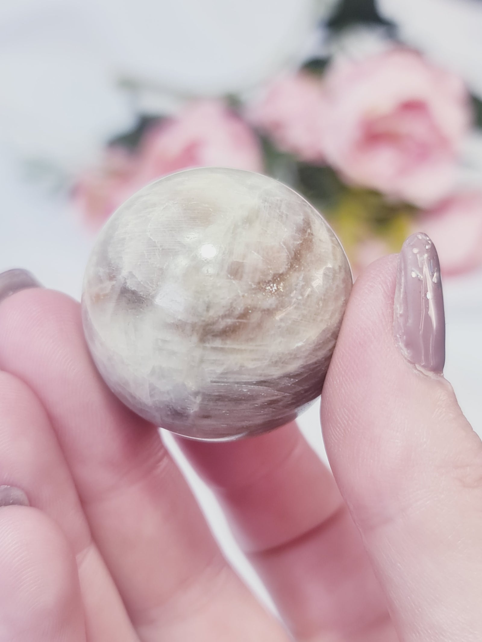 Black Moonstone with Sunstone #BM5