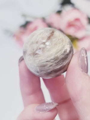 Black Moonstone with Sunstone #BM5