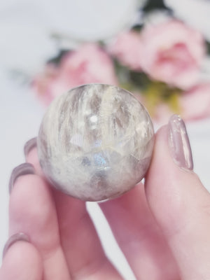 Black Moonstone with Sunstone #BM5