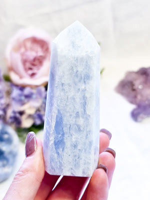 Blue Calcite Point #BC2