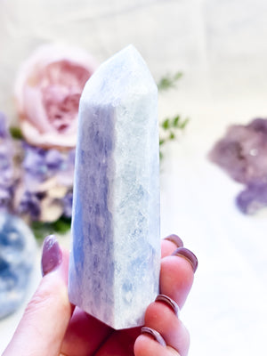 Blue Calcite Point #BC2