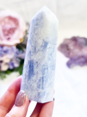 Blue Calcite Point #BC2
