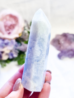Blue Calcite Point #BC2