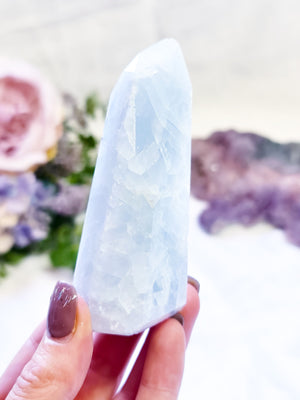 Blue Calcite Point #BC3
