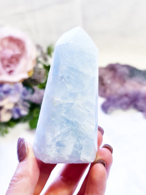 Blue Calcite Point #BC3