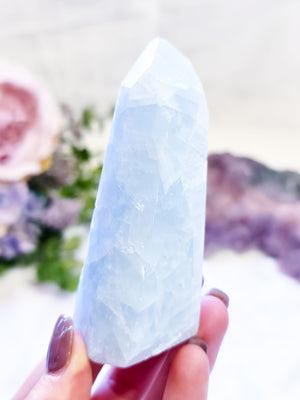 Blue Calcite Point #BC3
