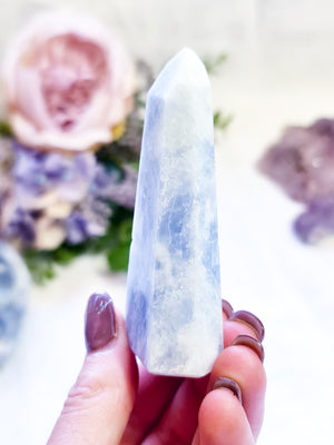 Blue Calcite Point #BC4