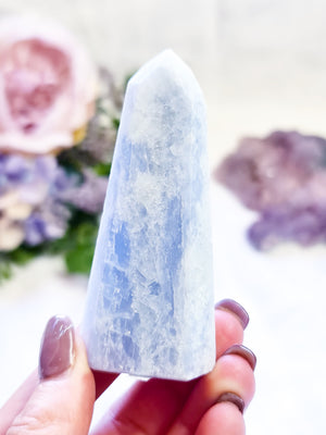 Blue Calcite Point #BC4