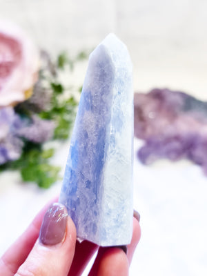 Blue Calcite Point #BC4