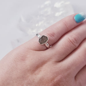 Moldavite Ring Size 6 * Rare *