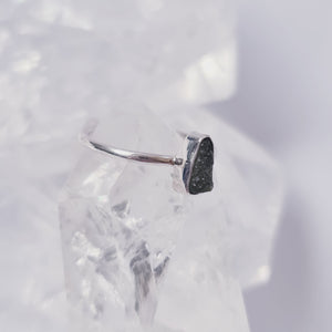 Moldavite Ring Size 8 * Rare *
