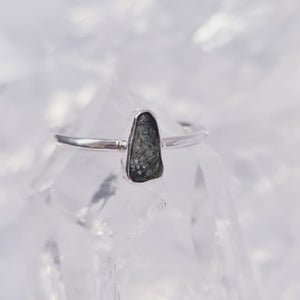 Moldavite Ring Size 8 * Rare *