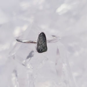 Moldavite Ring Size 8