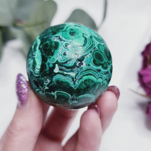 Malachite & Chrysocolla Sphere * High Quality * #MC2