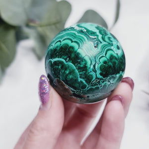 Malachite & Chrysocolla Sphere * High Quality * #MC2