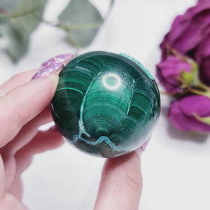 Malachite & Chrysocolla Sphere *High Quality * #MC1