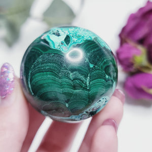 Malachite & Chrysocolla Sphere *High Quality * #MC1