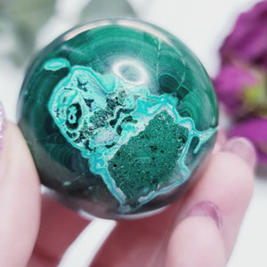 Malachite & Chrysocolla Sphere *High Quality * #MC1