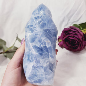 Blue Calcite Flame #BC2