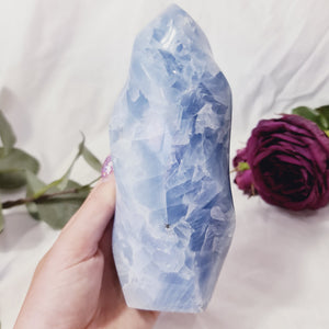 Blue Calcite Flame #BC2