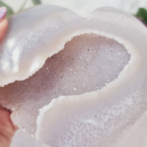 Agate Druzy Heart