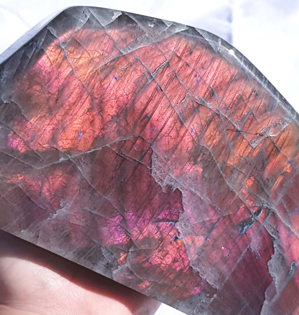 Purple & Pink Labradorite Freeform