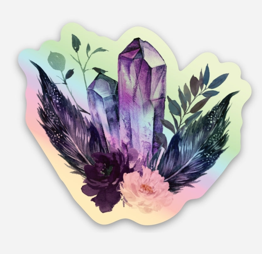 Gem Obsession Logo Vinyl Holohraphic Sticker